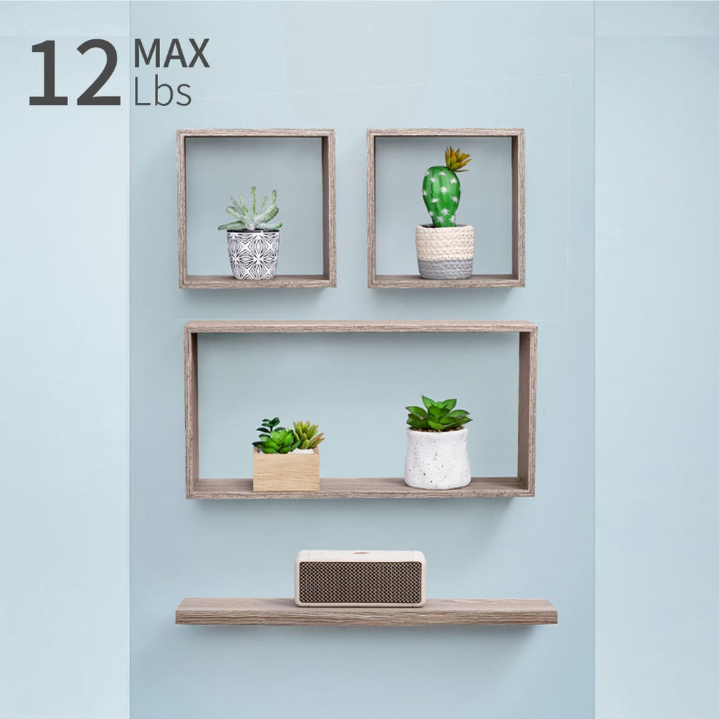 Étagères Flottantes Murales 45 cm | Bois Érable | Supports Invisibles