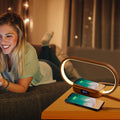 Lampe de Chevet Touch | Recharge Sans Fil & Horloge LED