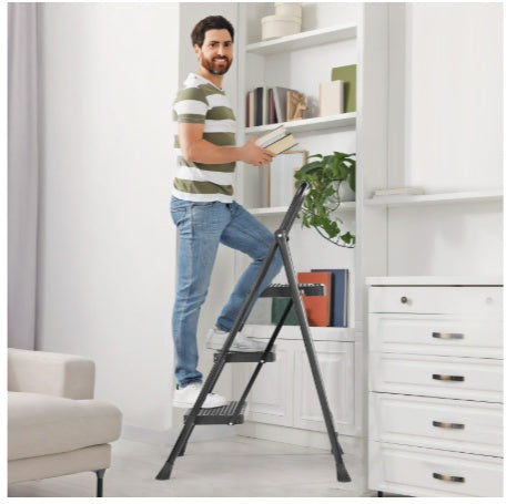Escabeau Portable | 2 ou 3 Marches | Boucle de Sécurité