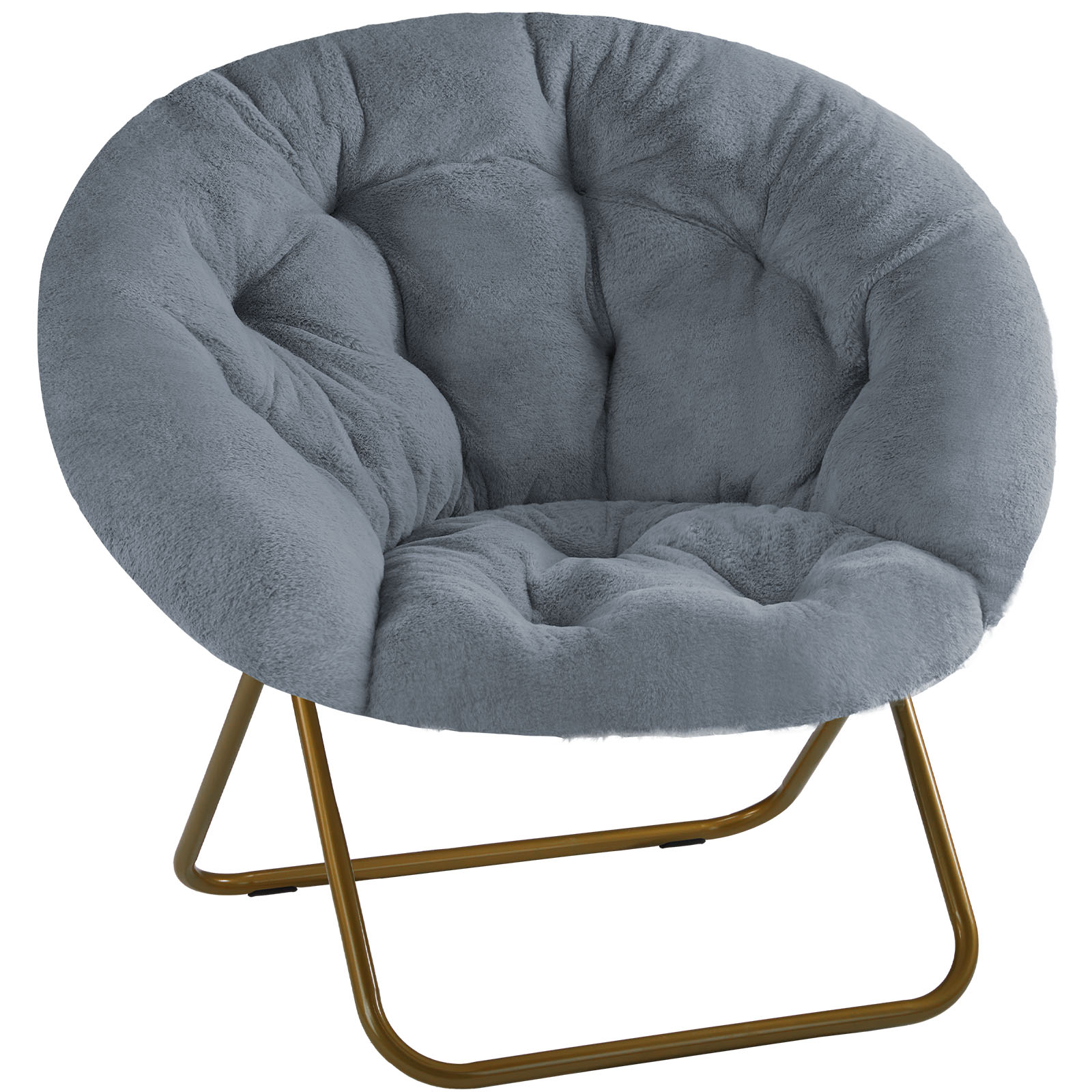 Chaise Disc en Fausse Fourrure | Salon & Chambre