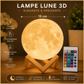 Lampe Lune LED 16 Couleurs | Veilleuse avec Télécommande & Socle
