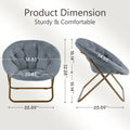 Chaise Disc en Fausse Fourrure | Salon & Chambre