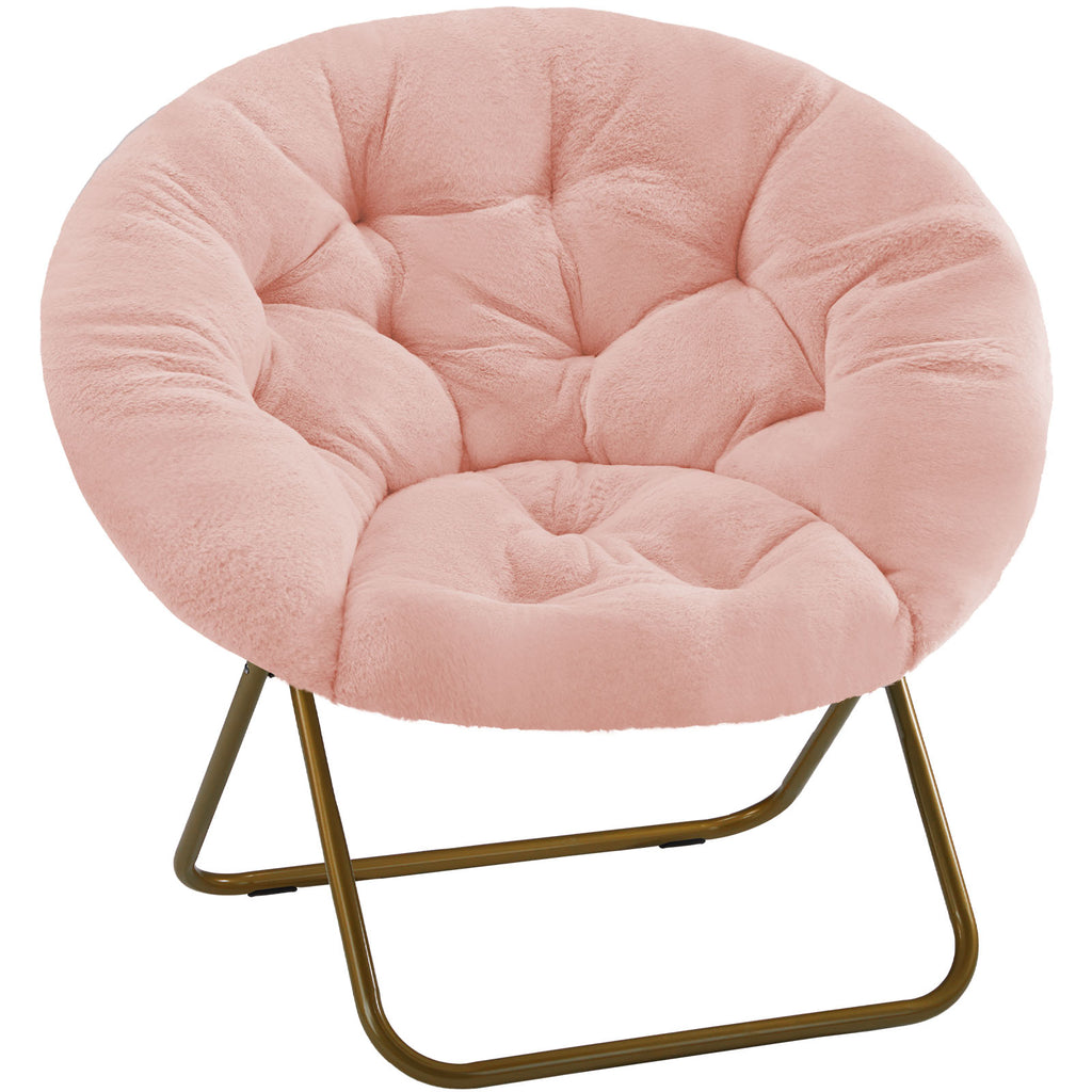 Chaise Disc en Fausse Fourrure | Salon & Chambre