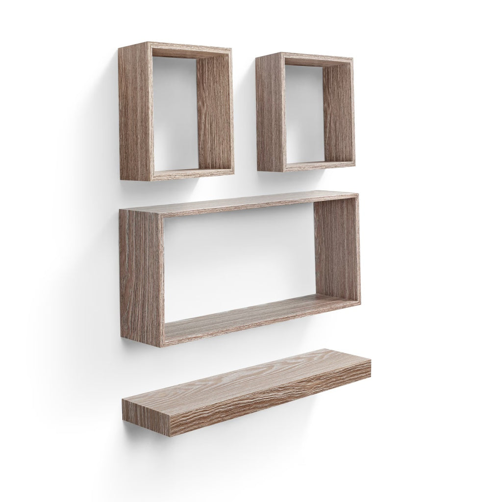 Étagères Flottantes Murales 45 cm | Bois Érable | Supports Invisibles